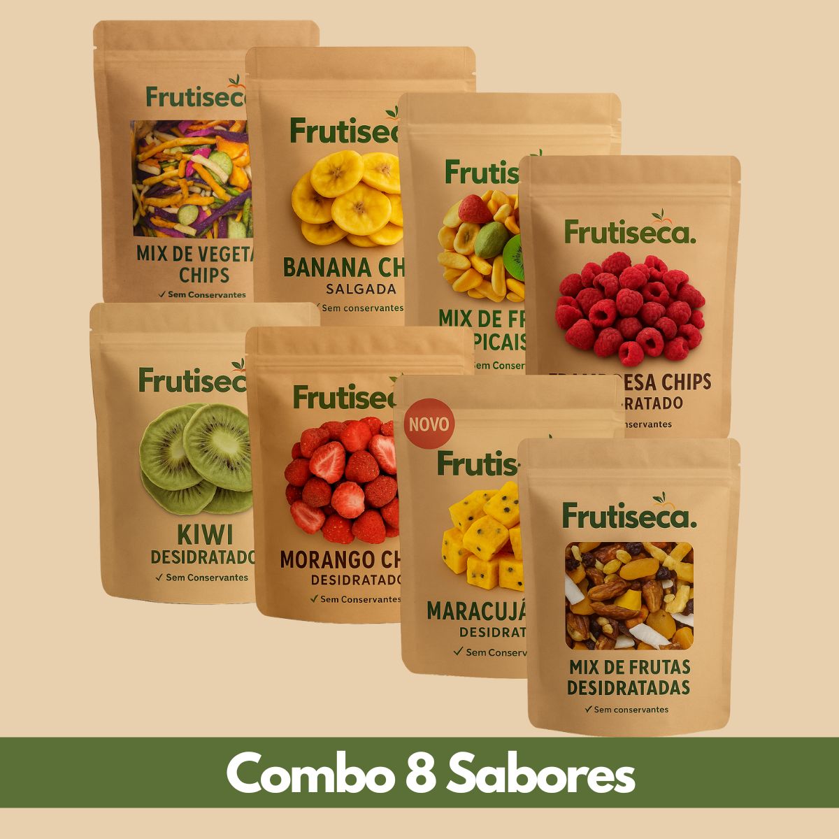 Combo 8 Sabores Desidratados - [NOVO]