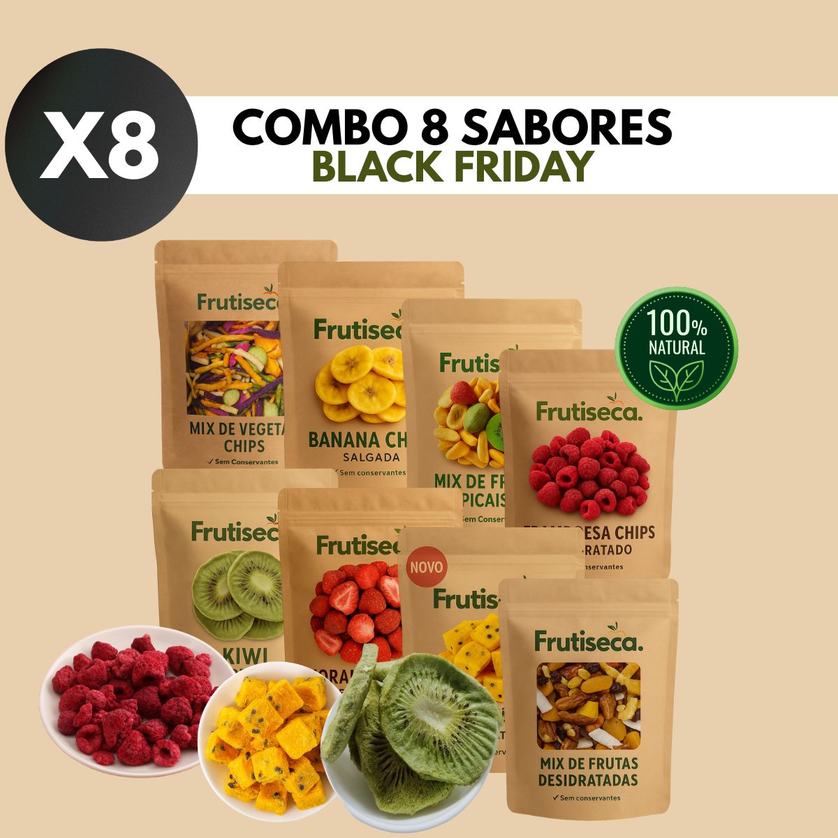 Combo 8 Sabores Desidratados - [Black Friday]